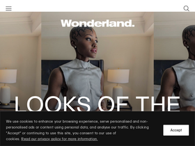 'wonderlandmagazine.com' screenshot