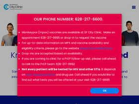 'sfcityclinic.org' screenshot