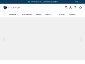 acquadeluxe.com homepage screenshot