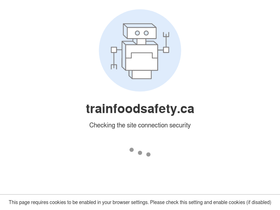 'trainfoodsafety.ca' screenshot