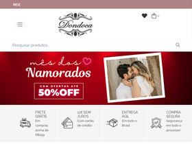 'dondoca.com.br' screenshot