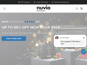 Nuvio Recovery website screenshot