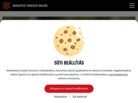 'honvedfc.hu' screenshot