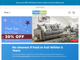 'theroomplace.com' screenshot