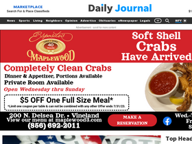 'thedailyjournal.com' screenshot