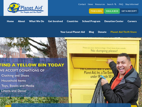 'planetaid.org' screenshot