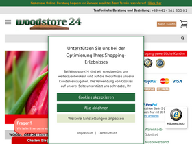 'woodstore24.de' screenshot