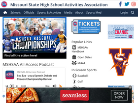 'mshsaa.org' screenshot
