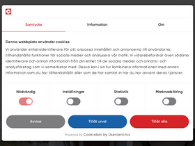 'comfort.se' screenshot