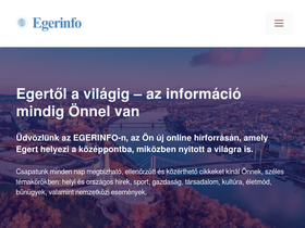 'egerinfo.com' screenshot