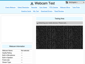 'webcamtests.com' screenshot