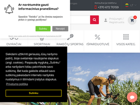 'prosport.lt' screenshot