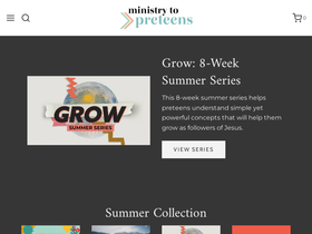 preteen-ministry.net homepage screenshot