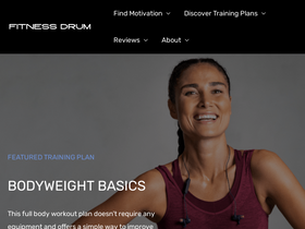 'fitnessdrum.com' screenshot