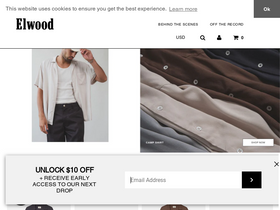 'elwoodclothing.com' screenshot