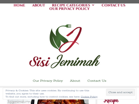 'sisijemimah.com' screenshot