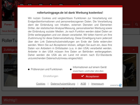 'rollertuningpage.de' screenshot