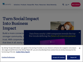 'benevity.org' screenshot