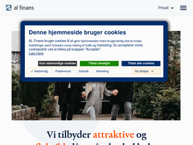 'alfinans.dk' screenshot