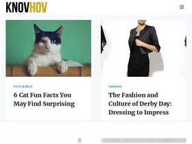 'knovhov.com' screenshot