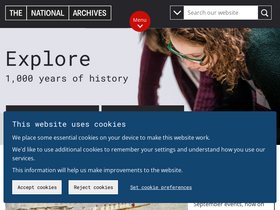 'nationalarchives.gov.uk' screenshot