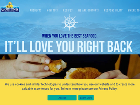 'gortons.com' screenshot