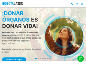 'bogotalaser.com' screenshot