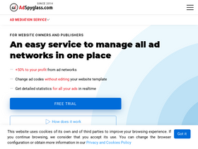 'adspyglass.com' screenshot