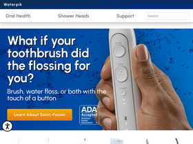 'waterpik.com' screenshot
