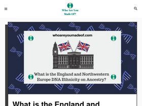 'whoareyoumadeof.com' screenshot