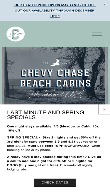 chevychasebeachcabins.com