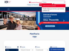 'trencentral.cl' screenshot