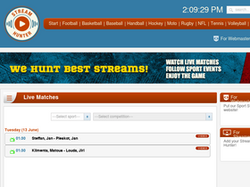 'streamhunters.top' screenshot
