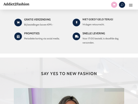 Addict2fashion homepage screenshot