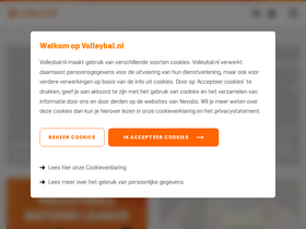 'volleybal.nl' screenshot