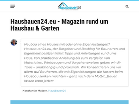 'hausbauen24.eu' screenshot