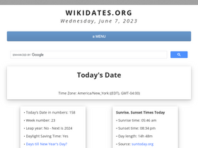 'wikidates.org' screenshot