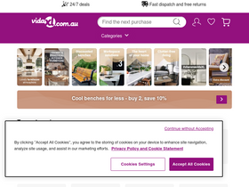 'vidaxl.com.au' screenshot