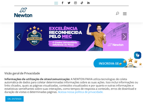 'newtonpaiva.br' screenshot