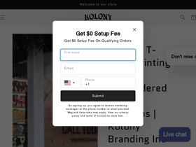 kolonyinc.com homepage screenshot