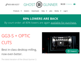 'ghostgunner.net' screenshot