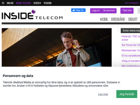 'insidetelecom.no' screenshot