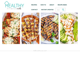 'healthyfitnessmeals.com' screenshot
