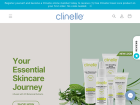 clinelle.com homepage screenshot