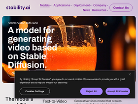 Stable Video - Stable Video-Stability AI上线的AI视频生成工具