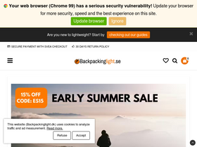 'backpackinglight.dk' screenshot
