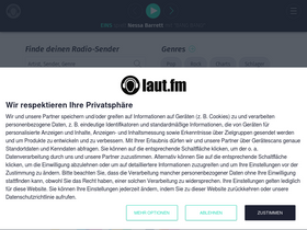 'laut.fm' screenshot