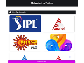 'malayalamlivetv.com' screenshot