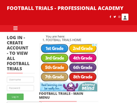 'tonys-soccer-school.net' screenshot