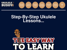 'ukulelebuddy.com' screenshot